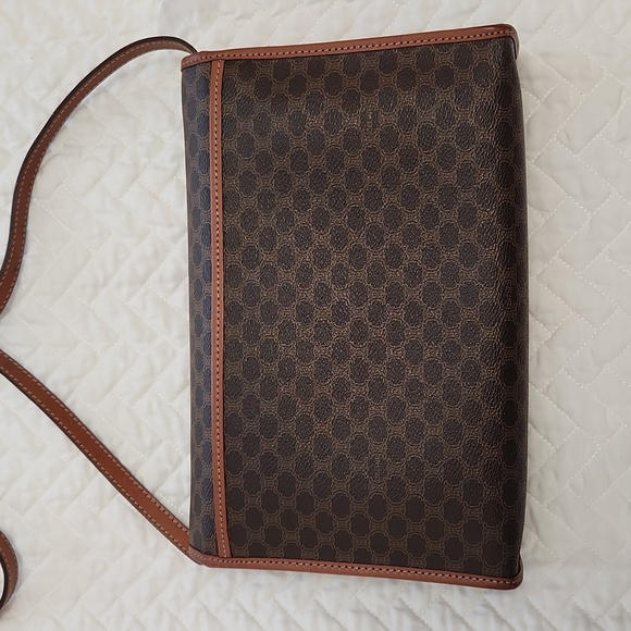 Authentic CELINE Macadam Convertible Shoulder Bag Clutch Purse EUC - Picture 17 of 17